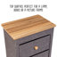 Commode d'appoint 2 tiroirs Kamalu