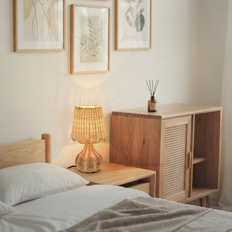Lampe de table minimaliste 13 po, Beige