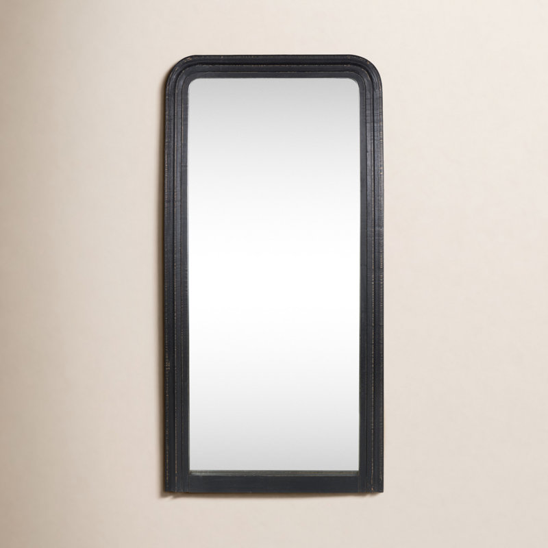 Solid Wood Rectangle Floor Mirror