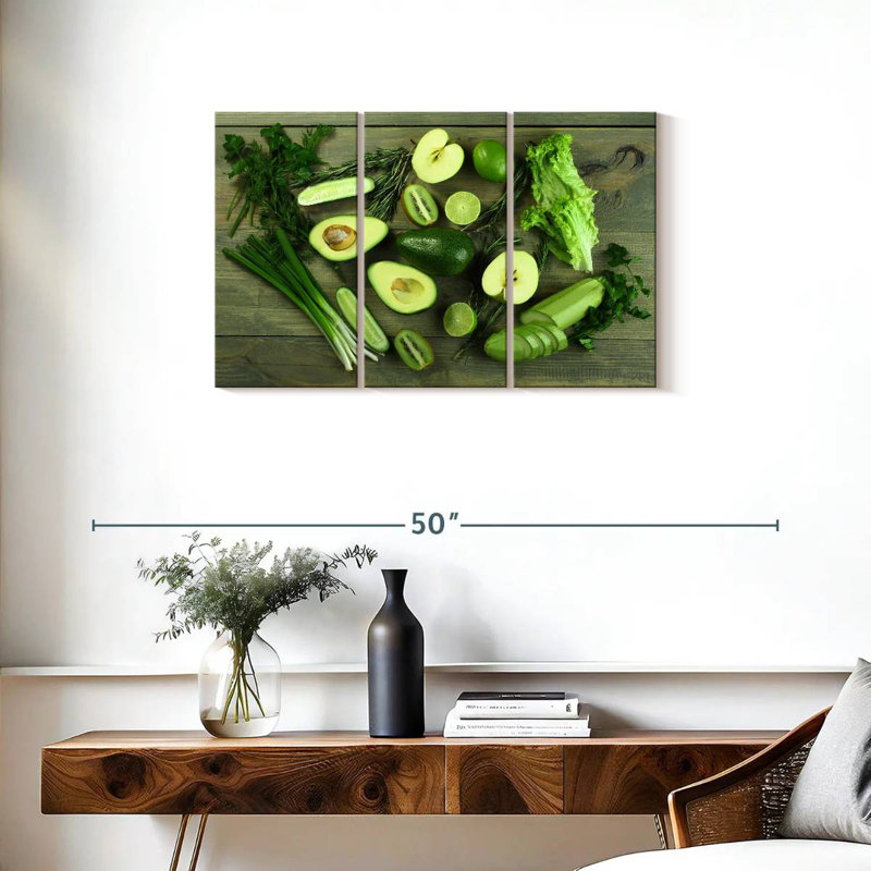 Yarlin Fresh Green Food, 20" H x 33" W