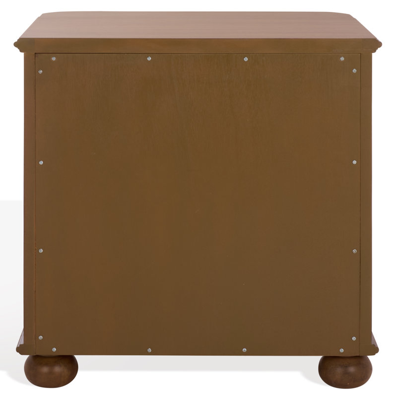 Jessy Wood Bun Foot Nightstand