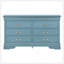 Charmante commode traditionnelle sarcelle