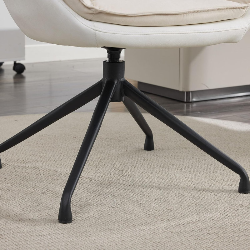 Inbox Zero Office Chair, White, White