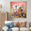 «Pink Vibrant Berlin Cityscape I», art mural Berlin-1590514731-1590514733