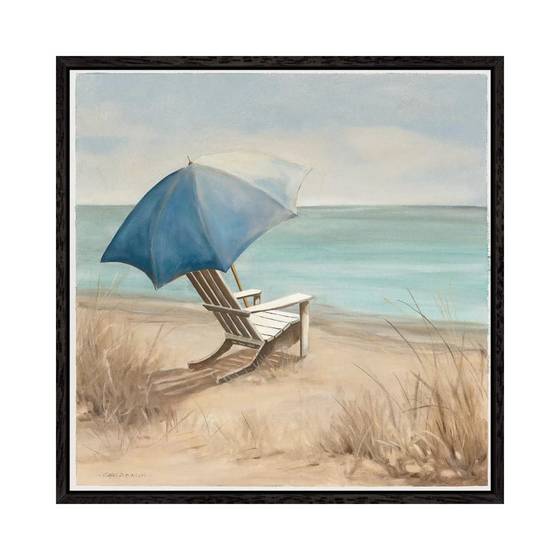 Summer Vacation I by Carol Robinson - Painting on Canvas, 93.98 cm H x 93.98 cm W, Black Framed