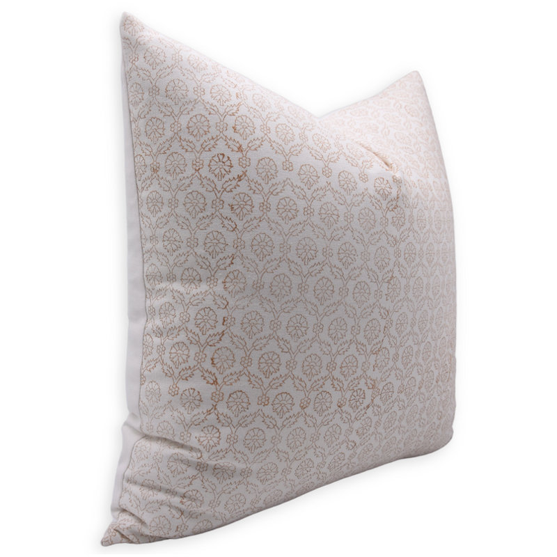  Housse de coussin en coton Floral, 14 po x 20 po, Rectangulaire