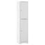 Garde-manger 63,78 po Ailleen, armoire étroite étroite avec 6 tablettes de rangement et 3 tablettes de porte