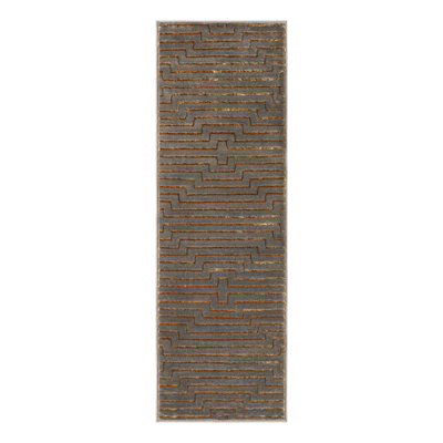 Latitude Run® Mirage Nikica Rug Gray and Gold