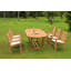 Polla Outdoor Teak Dining Set-856711405