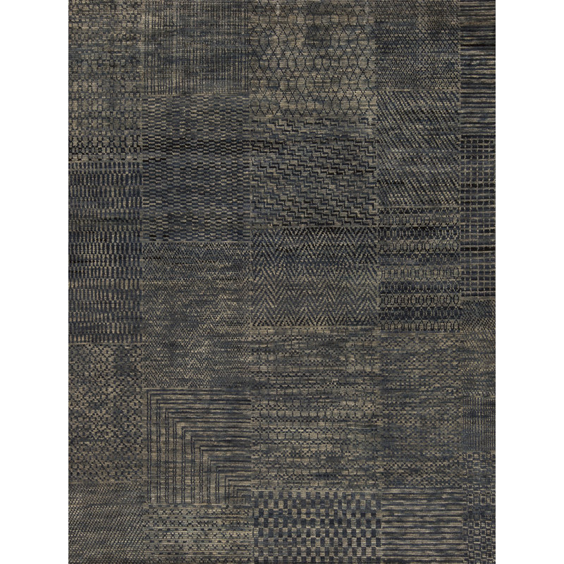 Mystique Hand Knotted Wool Area Rug, Rectangle 8' x 10'