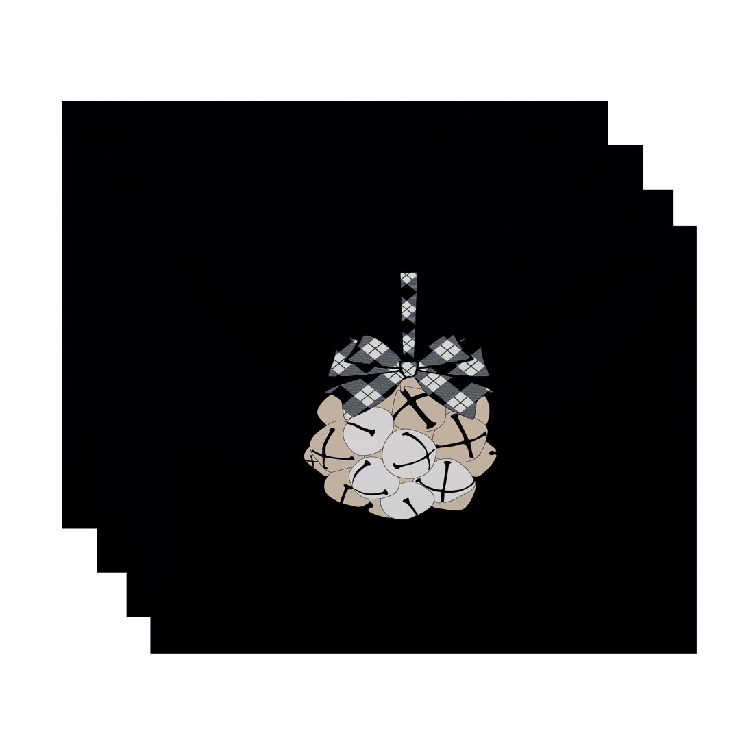 Briese Holiday Jingle Bells 4 Piece Placemat Set (Set of 4) The Holiday Aisle® 