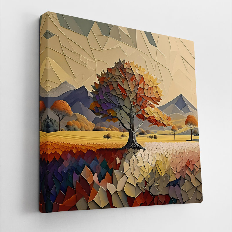 Colorful Mosaic Tree, 42" H x 42" W