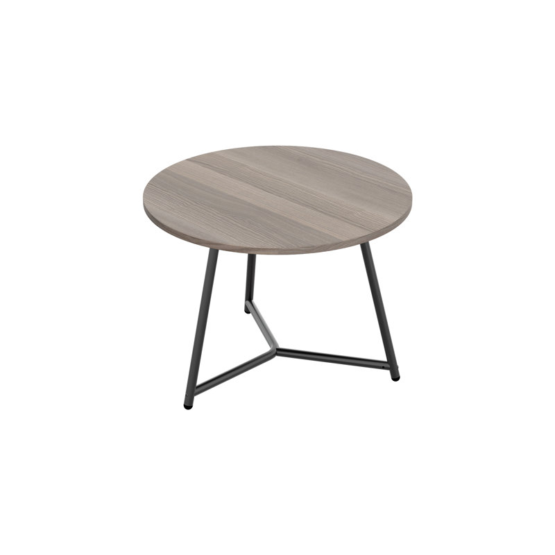 Three Leg Coffee Table, 43.5cm H x 60cm W x 60cm D, Grey Oak