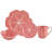 Cabbage Pink Mug, Set of 4