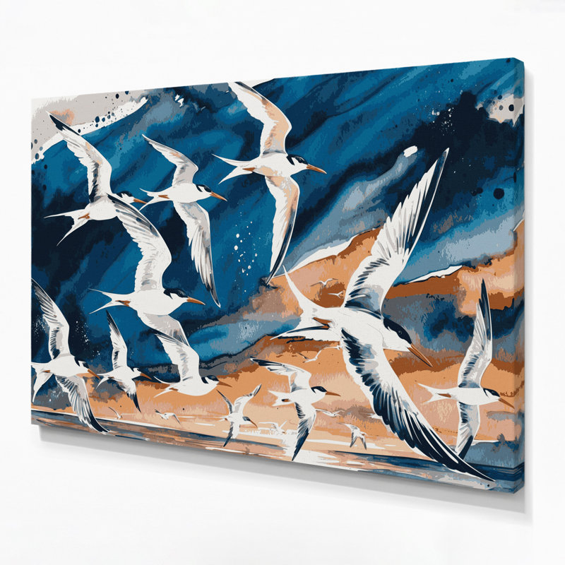 Art mural sur toile beige, H 20 po x l 30 po