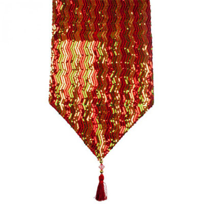 Opulent Table Runner with Tassels
