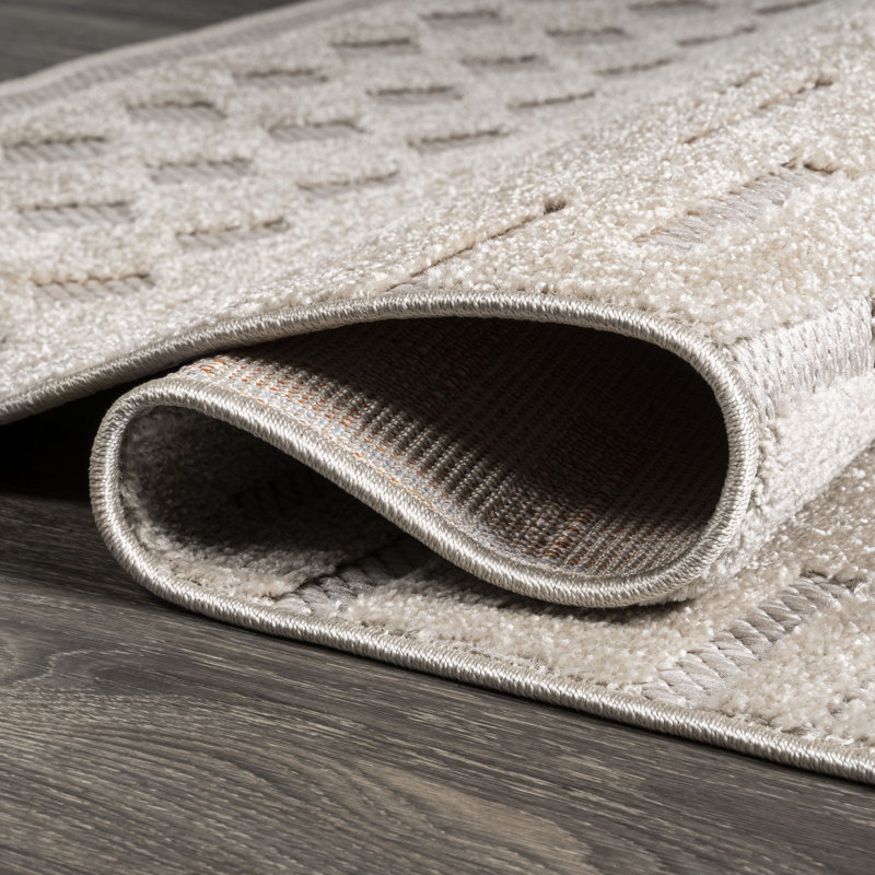 Tapis intérieur / extérieur beige Sheelah, Rectangle 4pi x 6 pi