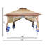 12 Ft. W x 12 Ft. D Aluminum Patio Gazebo