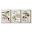 Leaves & Berries I - Toile tendue avec châssis sur mesure - 3 pièces-2101860314-2101860295