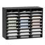 Organisateur de livres en bois 27 compartiments, tablettes réglables, centre de courrier en panneau de fibres à densité moyenne pour le rangement au bureau, à la maison et à l'école-618619887