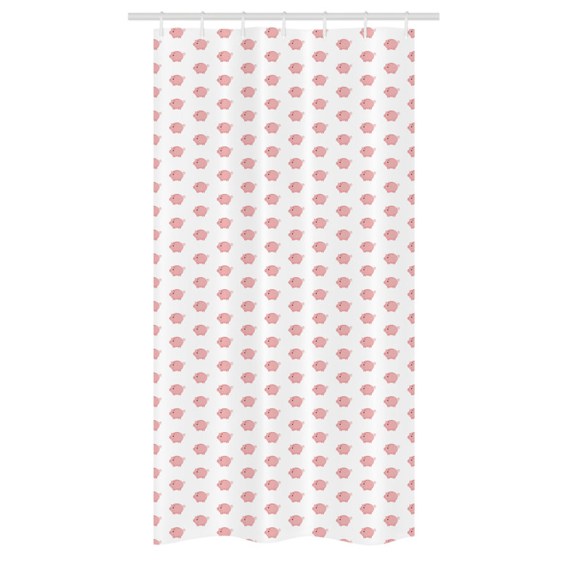 Enaja Shower Curtain with Hooks Included, 72" H x 36" W