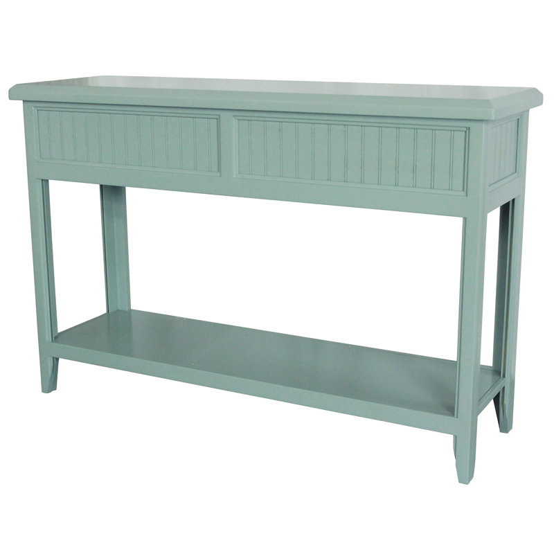 Demelza 49'' Solid Wood Console Table, Light Blue