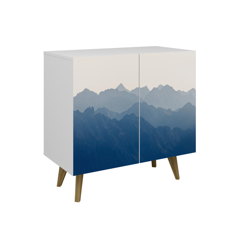 Bostyn Art 2 Door Accent Cabinet, Mountain