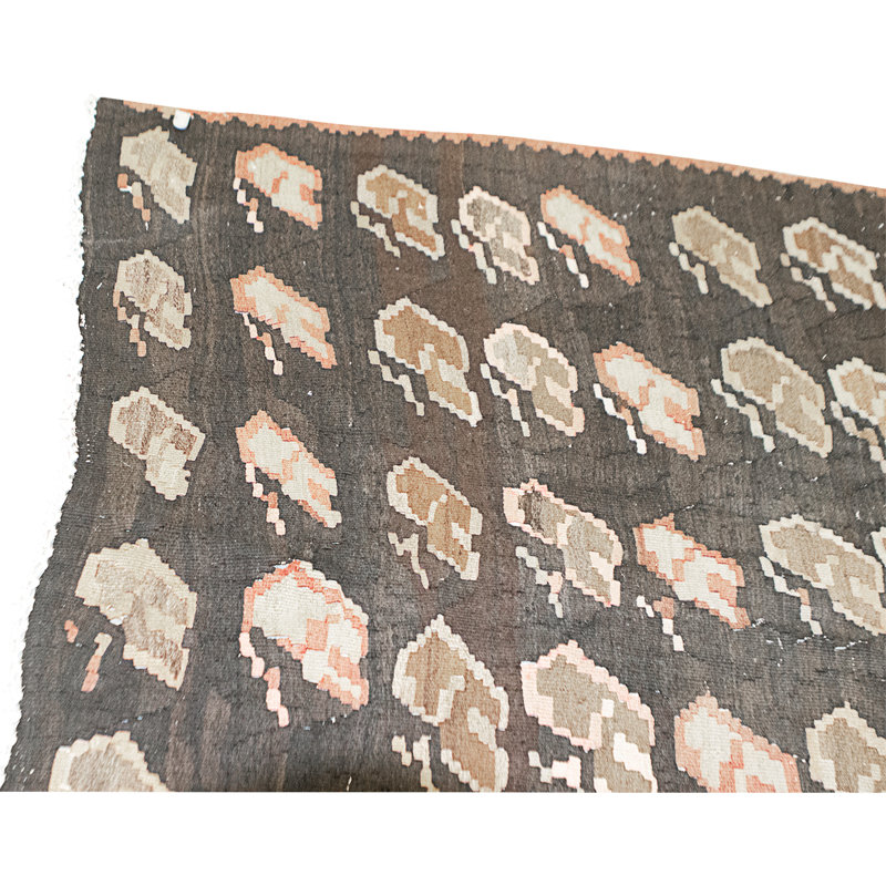 Tapis brun noué à la main de haute qualité