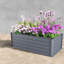 Jardinière profonde en métal galvanisé 70,9 po Deep Root Planters