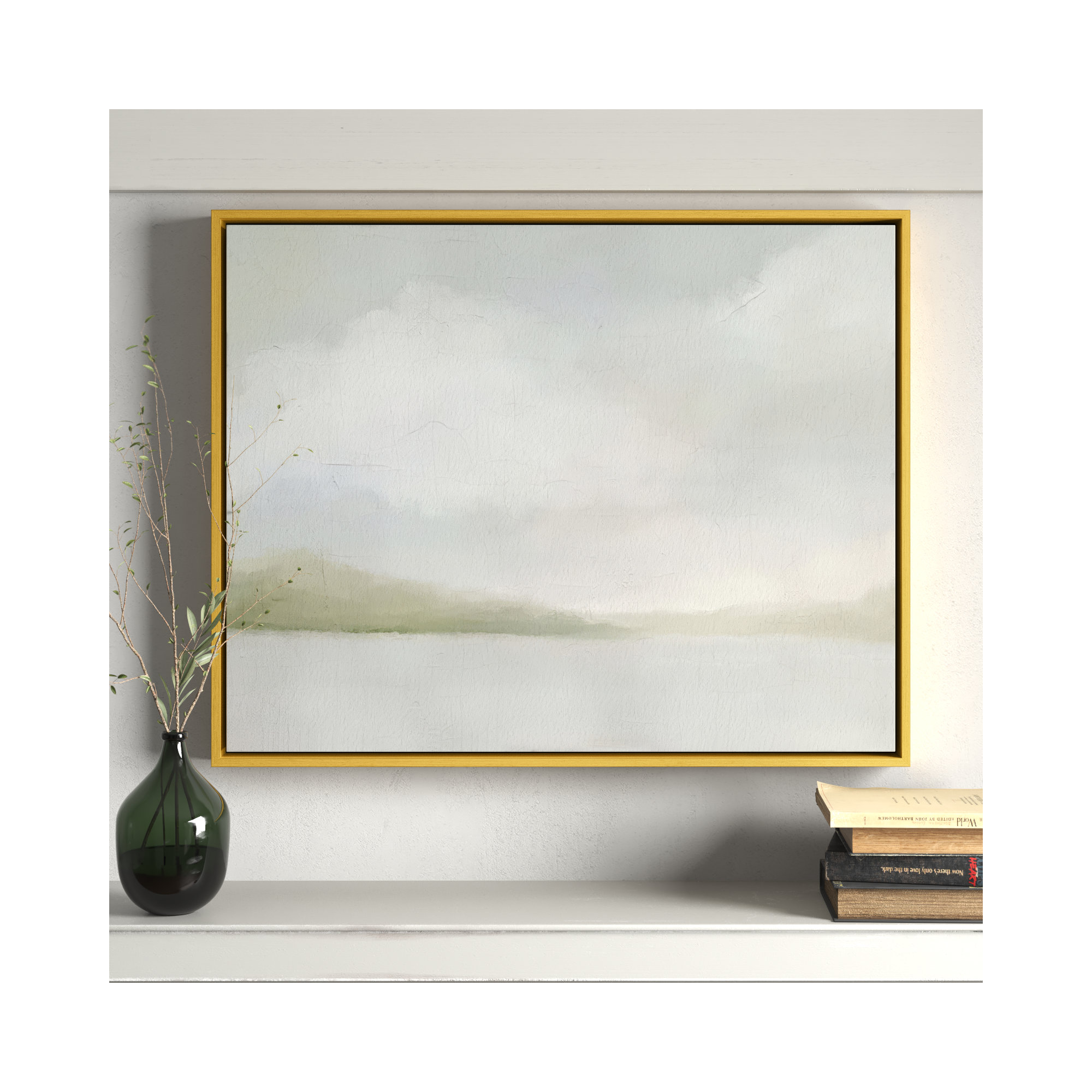 A Tranquil Morning, Gold, 23.5" H x 29.5" W