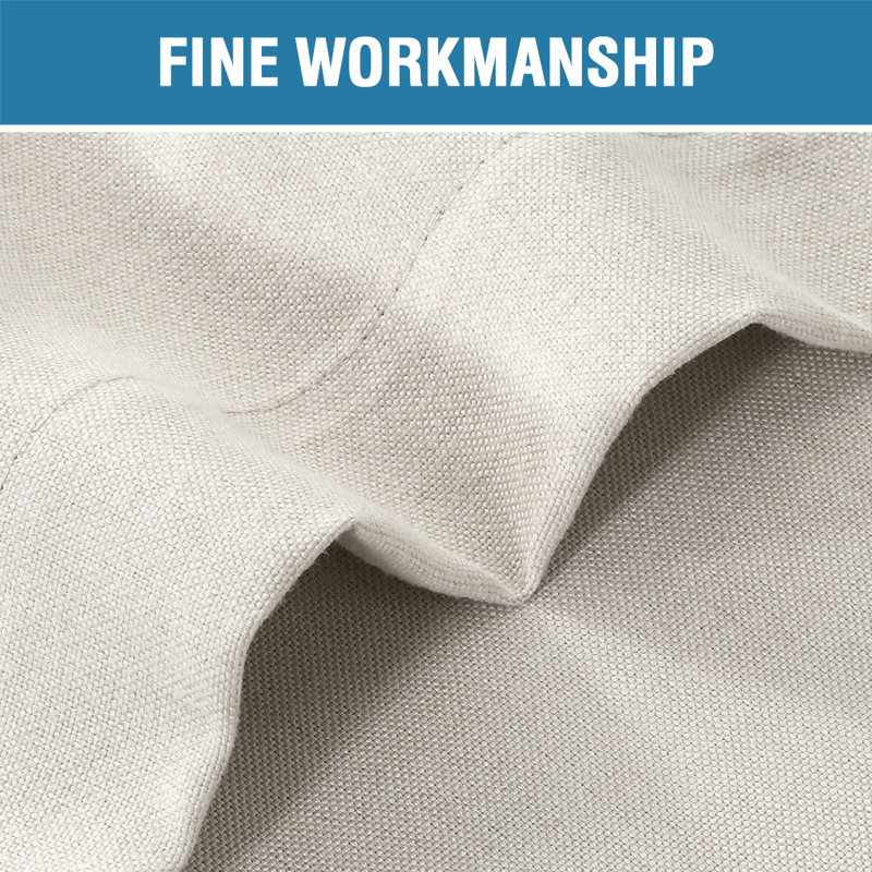 French Door Curtains Linen Textured Privacy Door Blinds Kitchen Window Curtains Waterproof Room Darkening Curtains for Glass Door Tie Up Shade, 1 Panel