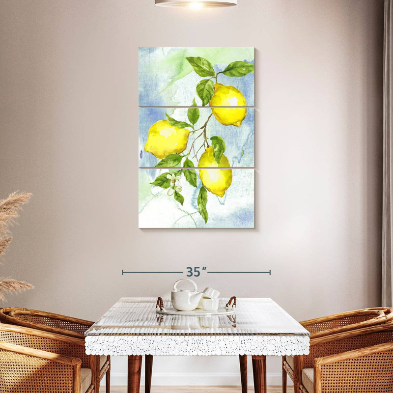 Yarlin Painterly Lemons II, 32" H x 20" W