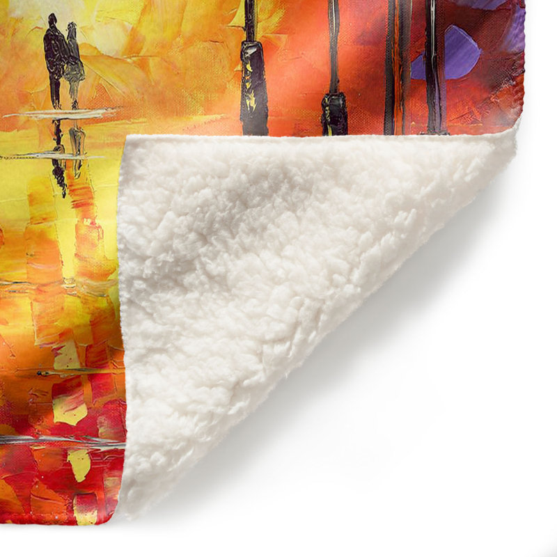 Couverture infinie sherpa doux love, l 51 po x L 60 po