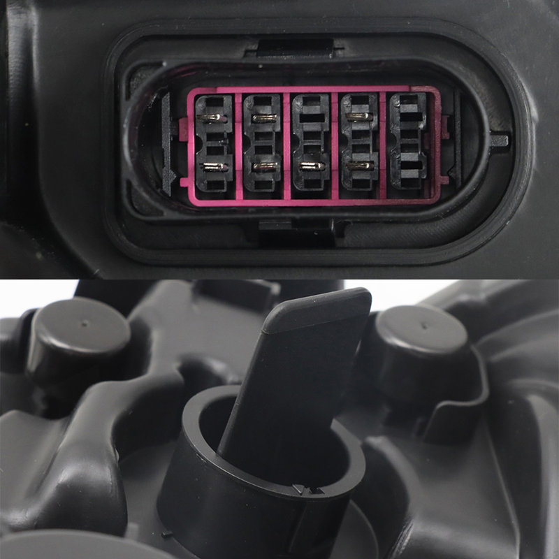 Phares noirs compatibles avec les ampoules incluses Kenworth T680 2013-2021 côté conducteur