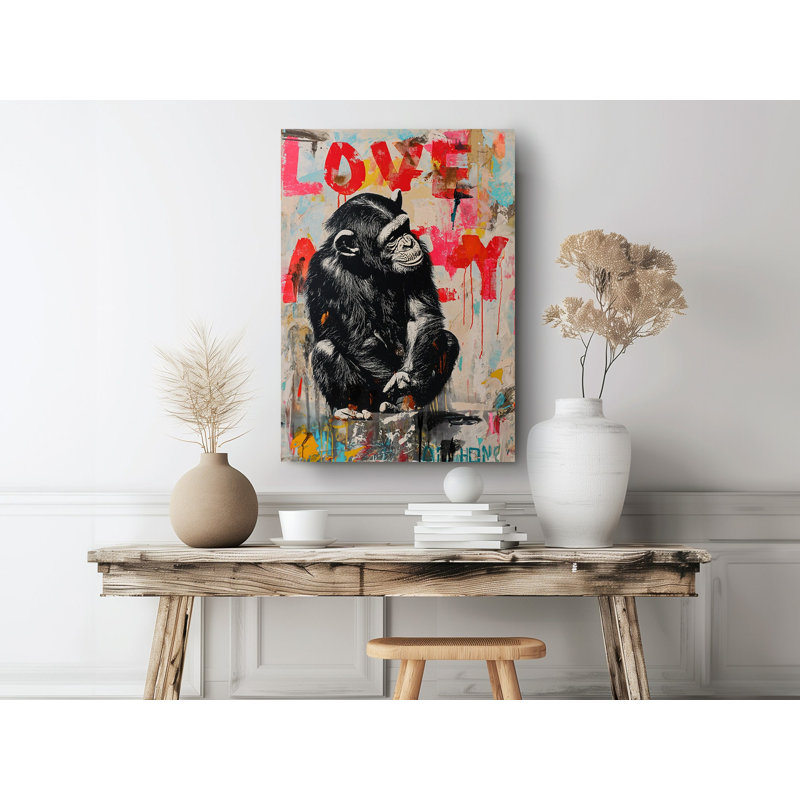 «Platonic Love» par Lonely Monkey, reproduction d'art sur toile, reproduction d'art sur toile, H 45 po x l 30 po