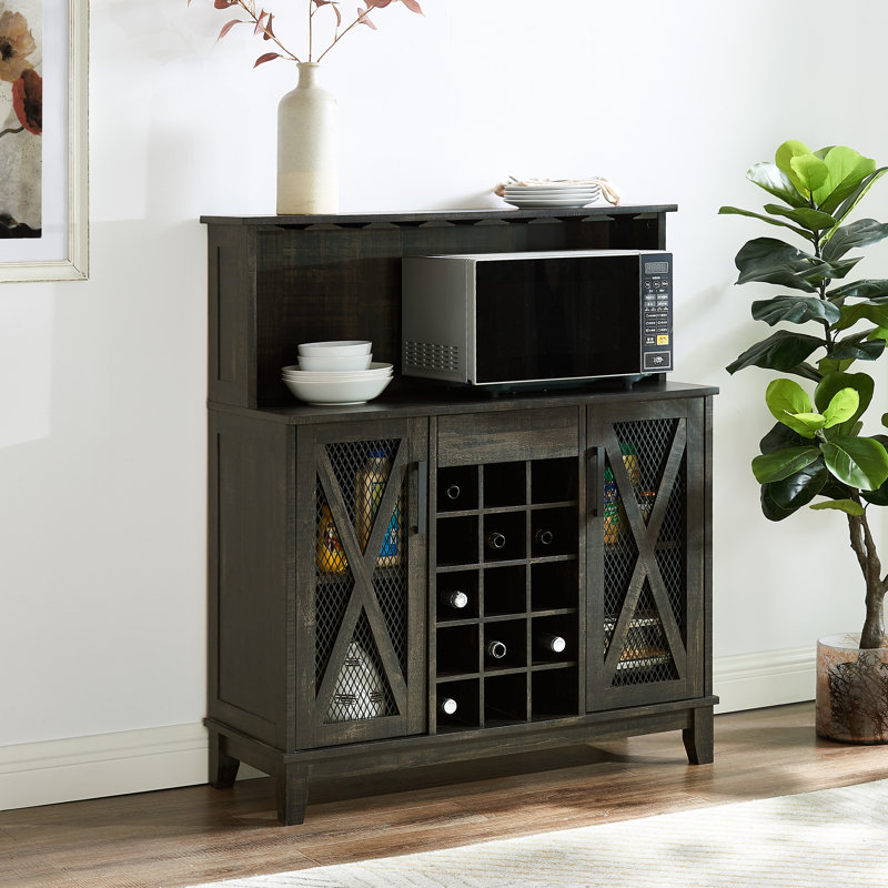 Armoire bar, Gris anthracite