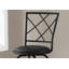 Tabouret de bar, ensemble de 2, pivotant, hauteur de bar, métal noir, aspect cuir, contemporain, moderne