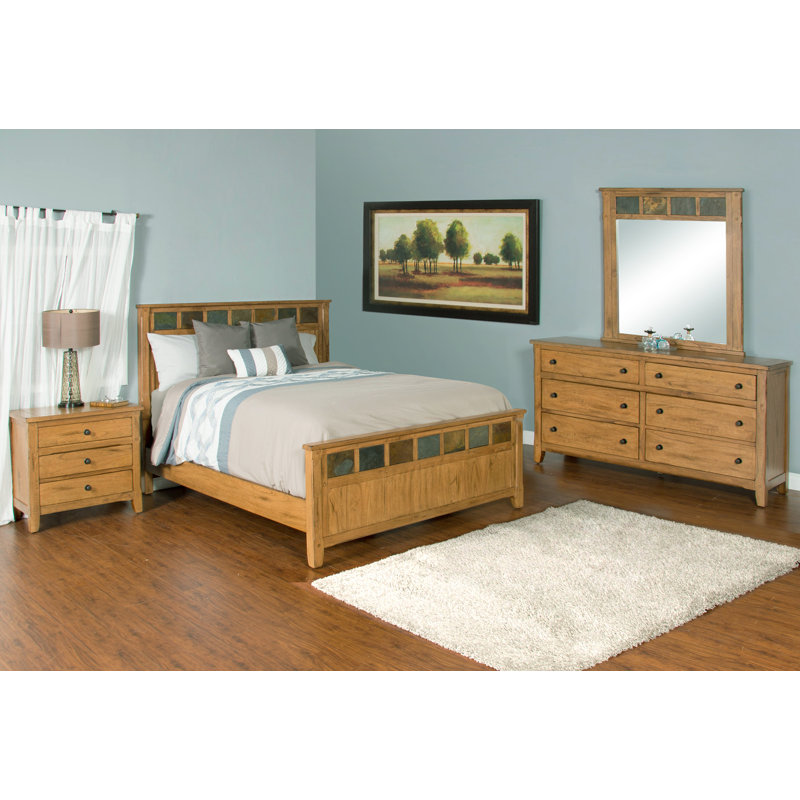 Deniela 64'' W 6 - Drawer Dresser, Rustic Oak