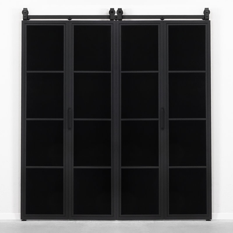 Double Bi-Fold Door With Smoked Glass, 2, Double Slide