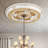 Gold Sparkle Four Leaf Clover Round Ceiling Medallion