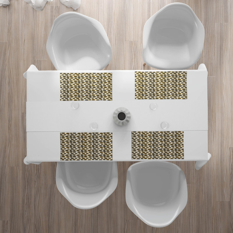 Polyester Floral Rectangle Placemat