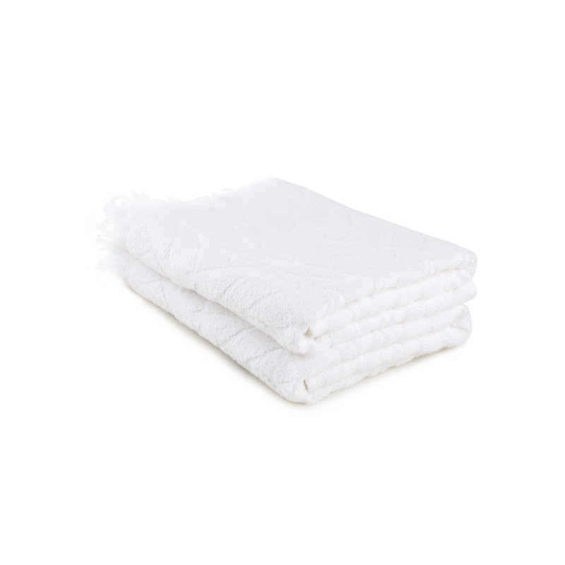 Luxury Bath Towel Set (2 Pieces), 100% Cotton, 29.5 x 59.1 inches | Soft and Absorbent, 12 oz/sq yd | Machine Washable at 104°F | Elegant White Color | Ideal for Home Spa, Bathroom, and Everyday Use