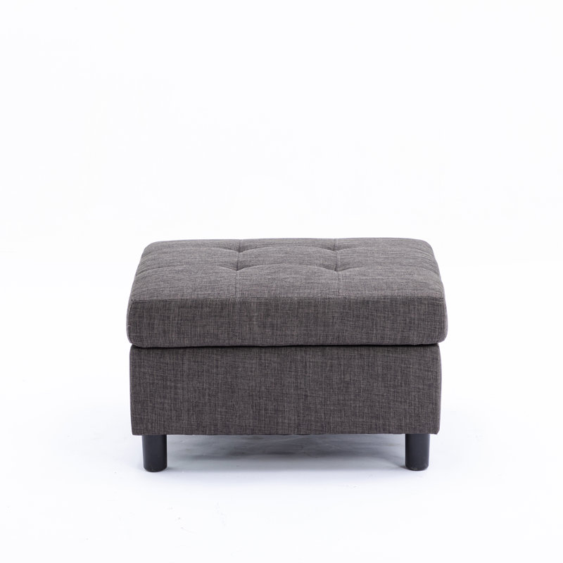 Repose-pieds rectangulaire, Gris foncé
