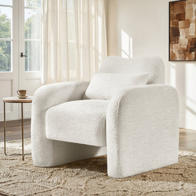 Fauteuil rembourré avec coussin lombaire l 33 po Fidele