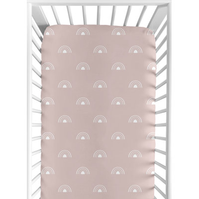 Drap-housse pour lit de bébé Boho Rainbow