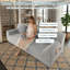 Canapé 71 po pour salon avec mousse à mémoire de forme, siège confortable pour petits espaces, chambre à coucher, appartement, sans assemblage requis, gris clair-130132441
