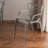 Black Solid back Plastic Chair(Set of 2)