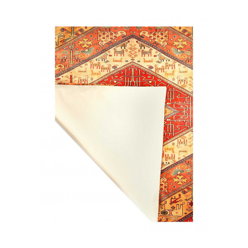 Shemena Hand Knotted Area Rug in Gold