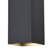 Gilad 14 in. H 2-Light Textured Black Outdoor Wall Sconce made of Rust-Resistant Aluminum Metal Shade, Up-Down Wall Wash, Integrated LED, Use for Exterior Porch Patio Front Door or Garage-27894487-27894490