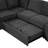 126" L-Shaped Sofa Sectional Sofa Couch Pull-Out Sofa Bed With Charging Devices And Cup Holders For Living Room-419650709